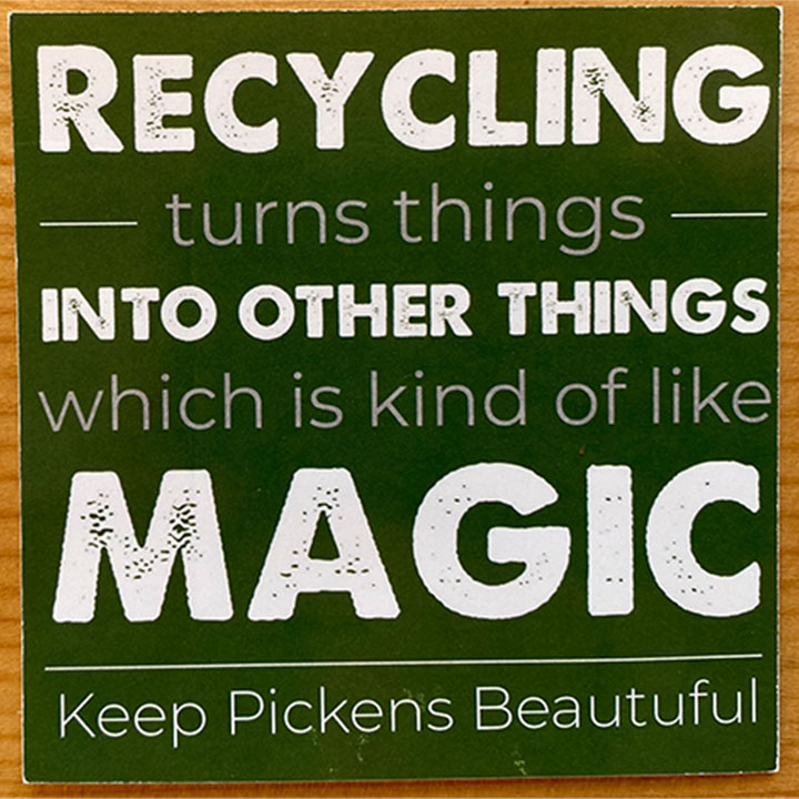 Recycling Magic Sticker